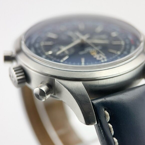 Breitling Transocean Stainless Steel Blue Dial 46mm Automatic Men's Watch AB0510 - Picture 5 of 9